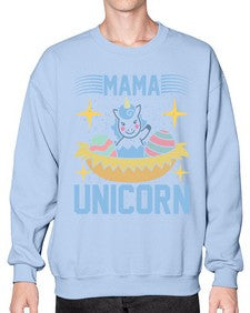 mama unicorn 295# - unicorn- Sweatshirt - Crew