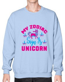 my zodiac sign is unicorn 326# - unicorn- Sweatshirt - Crew