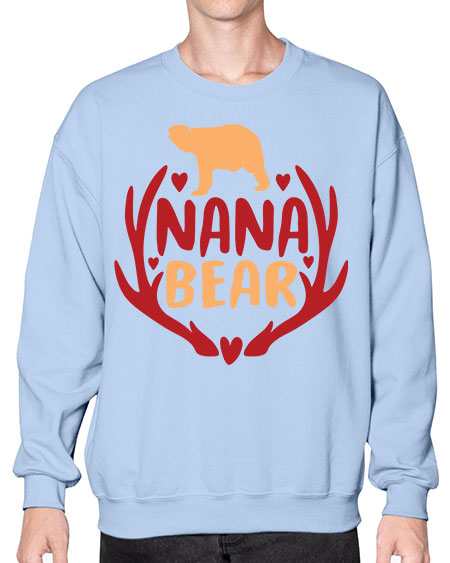 nana bear 195# - bears - animals- Sweatshirt - Crew