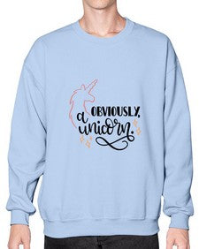 obviously a unicorn 334# - unicorn- Sweatshirt - Crew