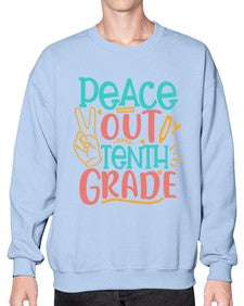 one twenty Peace out tenth grade 605# - tenth grade- Sweatshirt - Crew