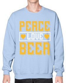 peace love beer 1475# - beer- Sweatshirt - Crew