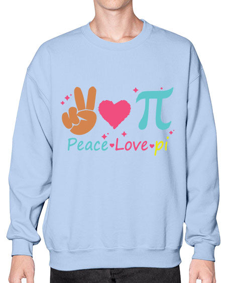 peace love pi 30# - pi- Sweatshirt - Crew