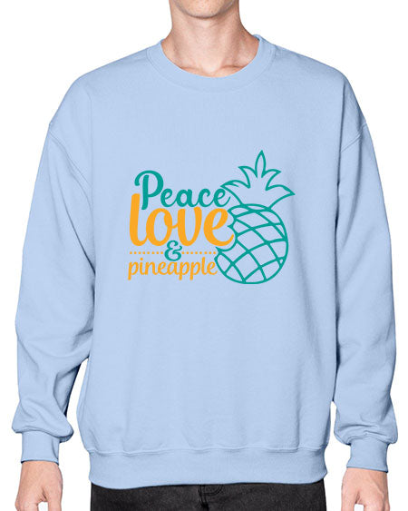 peace love pineapple Style 82# - summer- Sweatshirt - Crew