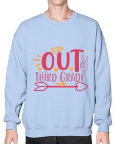 peace out third grade 646# - third grade- Sweatshirt - Crew