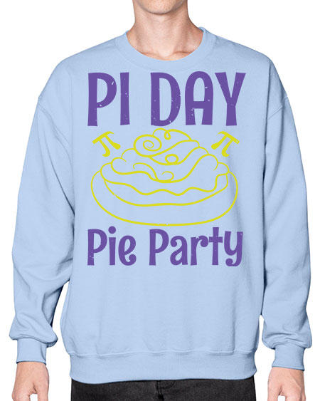 pi day pie party 38# - pi- Sweatshirt - Crew
