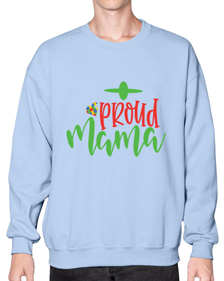 proud mama Style 38# - autism- Sweatshirt - Crew