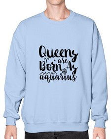 queens Are Born As Aquarius 383# - aquarius- Sweatshirt - Crew