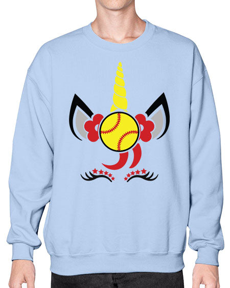 softball unicorn 401# - softball- Sweatshirt - Crew