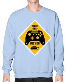 start the mission 152# - video games- Sweatshirt - Crew