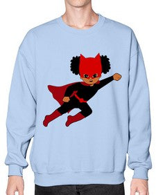 super kids girl 7# - black girls or women- Sweatshirt - Crew