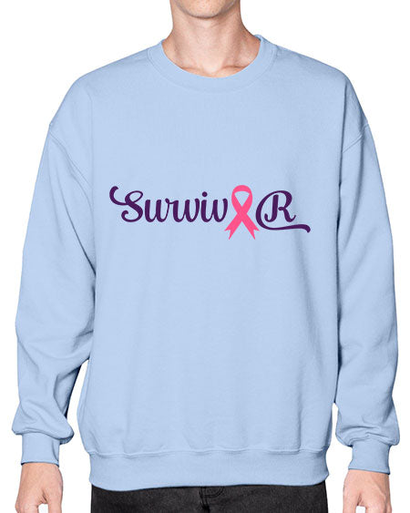 survivor Style 3# - breast cancer- Sweatshirt - Crew