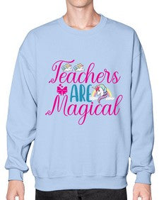 teachers are magical 429# - unicorn- Sweatshirt - Crew