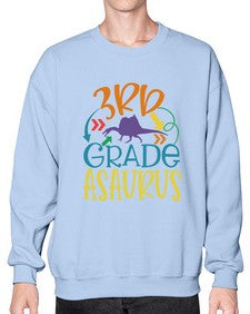 third grade asaurus 948# - third grade- Sweatshirt - Crew