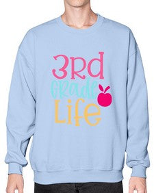 third grade life design 966# - third grade- Sweatshirt - Crew