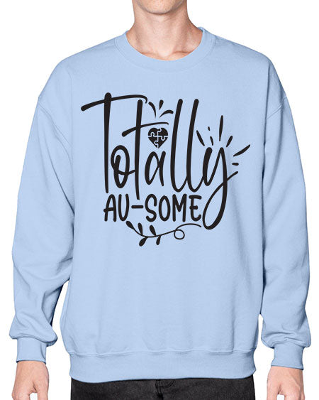 totally ausome Style 2# - autism- Sweatshirt - Crew