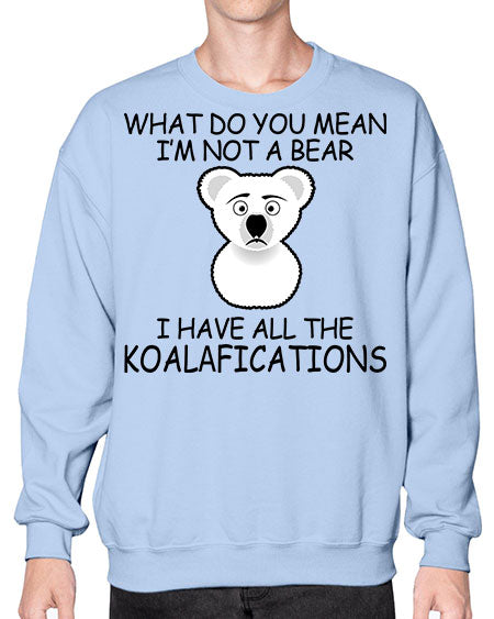 what do you mean im not a bear 287# - bears - animals- Sweatshirt - Crew