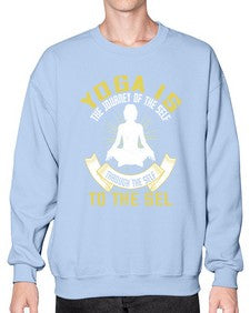 yoga is the journey of the self through the self to the sel  624# - yoga- Sweatshirt - Crew