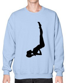yoga pose  632# - yoga- Sweatshirt - Crew
