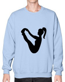 yoga pose  633# - yoga- Sweatshirt - Crew