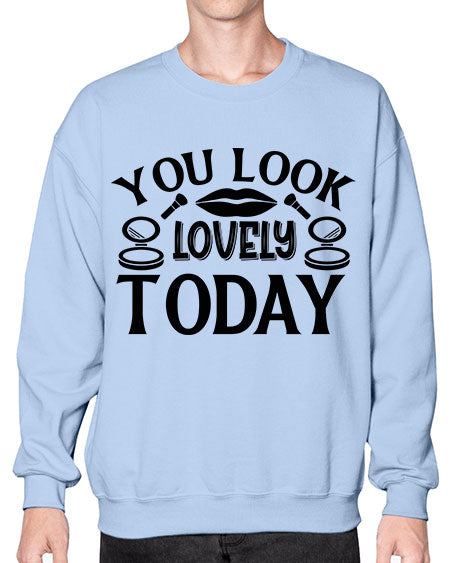 you look lovely today 20# -makeup Sweatshirt - Crew