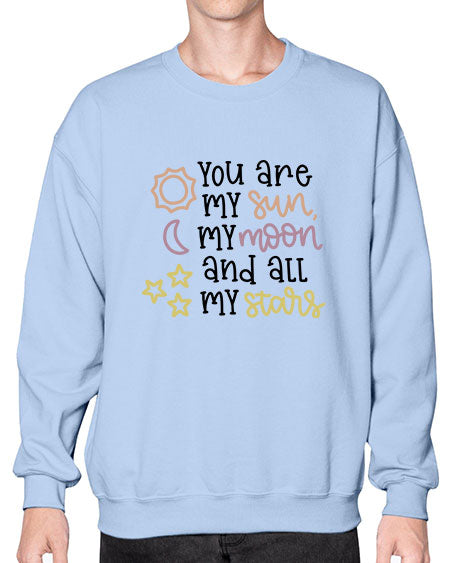 youaremysunmymoonandallmystars 1# - moon- Sweatshirt - Crew