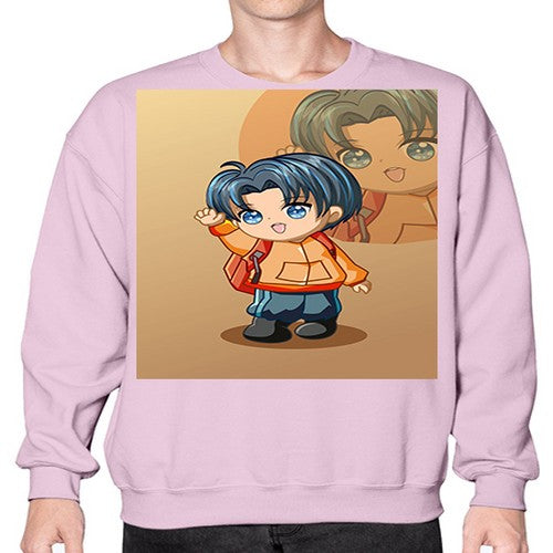 A cute boy with package 127# - anime- Sweatshirt - Crew