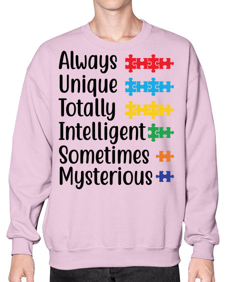 Always Unique Style 42# - autism- Sweatshirt - Crew