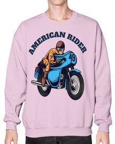 American rider 7# - motorcycle- Sweatshirt - Crew