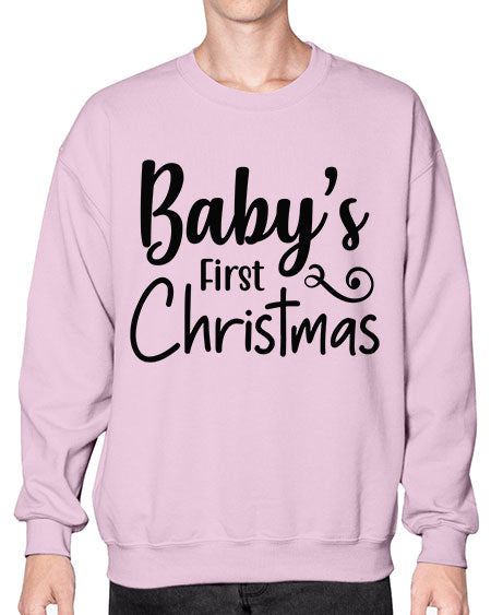 Babys First Christmas 277# - baby- Sweatshirt - Crew