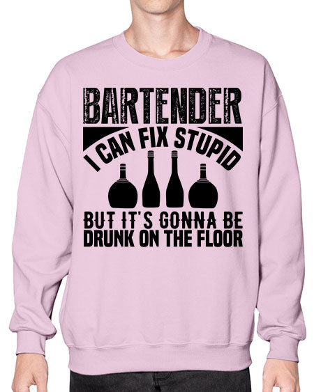 Bartender I can fix Style 54# - bartender- Sweatshirt - Crew