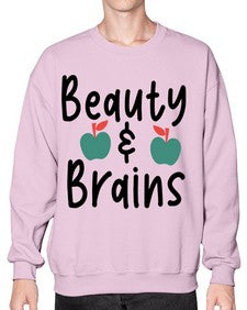 Beauty and Brains 18# - general school- Sweatshirt - Crew