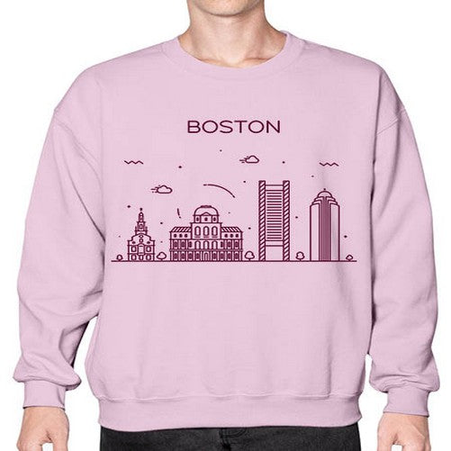 Boston 478# - cities- Sweatshirt - Crew
