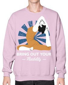 Bring Out Your Flexibility 185# - yoga- Sweatshirt - Crew