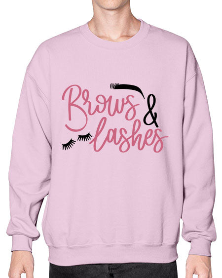 Brows Lashes Style 122# -makeup Sweatshirt - Crew