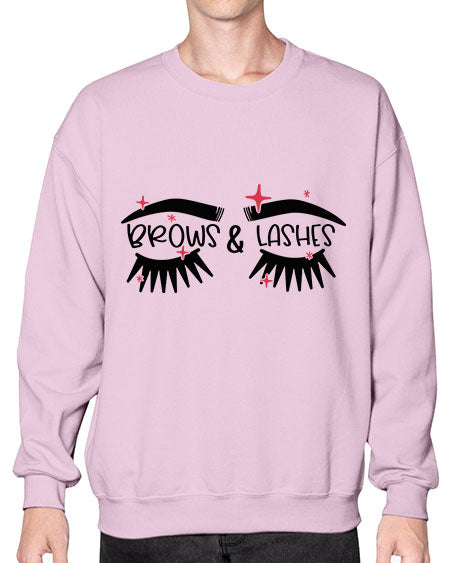 Brows Lashes Style 123# -makeup Sweatshirt - Crew