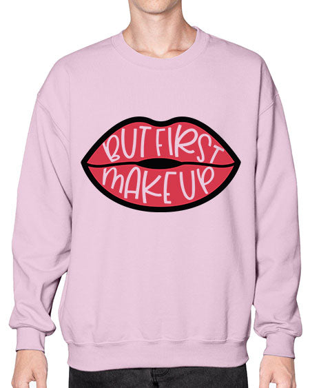 But First Makeup Style 116# -makeup Sweatshirt - Crew