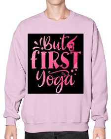 But First Yoga  188# - yoga- Sweatshirt - Crew