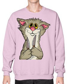 Cat 44# - cartoon animals- Sweatshirt - Crew