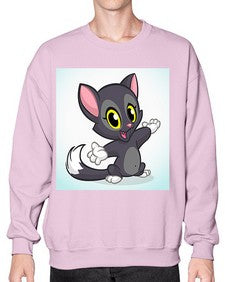Cat 52# - cartoon animals- Sweatshirt - Crew