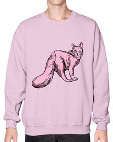 Cat 55# - cartoon animals- Sweatshirt - Crew