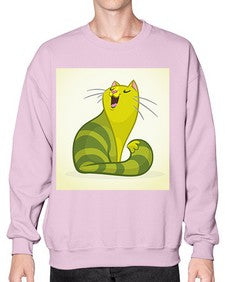 Cat 63# - cartoon animals- Sweatshirt - Crew
