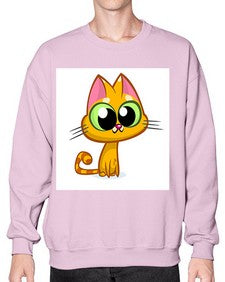 Cat 66# - cartoon animals- Sweatshirt - Crew
