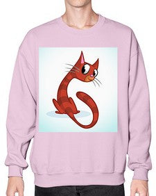 Cat 67# - cartoon animals- Sweatshirt - Crew