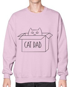 Cat Dad - cats- Sweatshirt - Crew