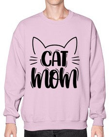 Cat Mom Style 85# - cats- Sweatshirt - Crew