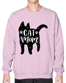 Cat Mom Style 86# - cats- Sweatshirt - Crew