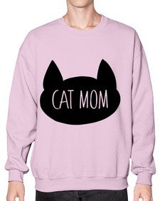 Cat Mom - cats- Sweatshirt - Crew