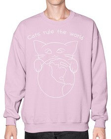 Cats Rule the World - cats- Sweatshirt - Crew