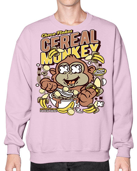 Cereal Monkey - monkey- Sweatshirt - Crew